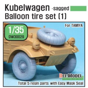 German VW Desert type Wheel set 1 (for Tamiya 1/35)