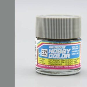 H-332 Semi-Gloss Light Aircraft Grey BS381C/627 (10ml) - Mr. Color for Aircraft Models, Great Britain