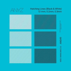 Hatching Lines (Black & White) 0.1mm, 0.2mm, 0.3mm