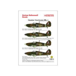 Hawker Hurricane Mk I decals