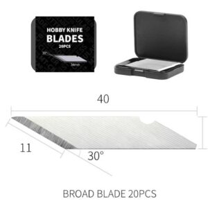 Hobby Knife Blades - Broad (20pcs)