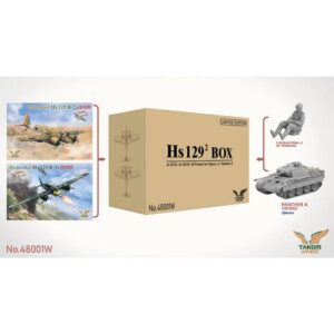 Hs 129 Box - Hs 129 B2 / Hs 129 B3 / 3D Printed Set Figures x2 / Panther A