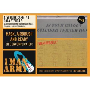 Hurricane Mk I/II Data Stencils Generic Set 1/48