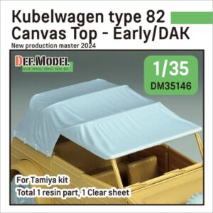 Kubellwagen Type 82 Canvas top Early, DAK (for Tamiya 1/35)