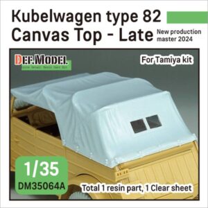 Kubellwagen Type 82 Canvas top-late (for Tamiya 1/35)