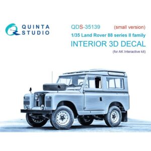 Land Rover 88 series II family 3D-Printed & coloured Interior on decal paper (AK Interactive) (Small version) - 1/35