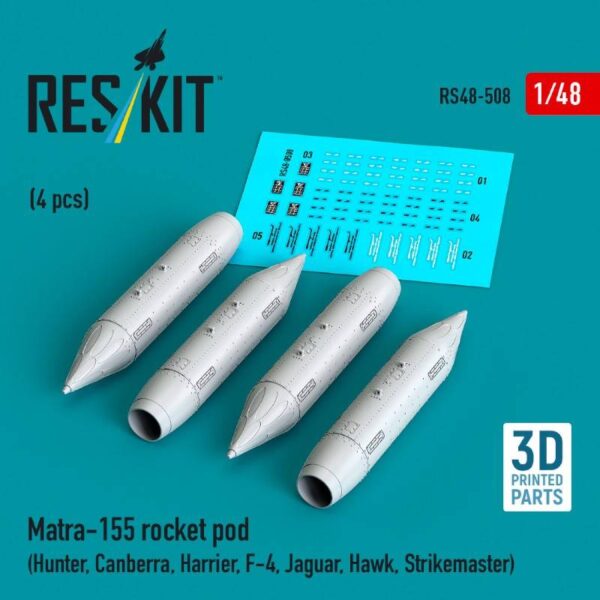 Matra-155 rocket pod (4 pcs) (Hunter, Canberra, Harrier, F-4, Jaguar ...