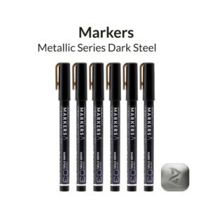 Metallic Series Markers - Dark Steel