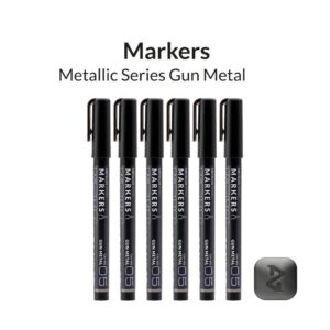 Metallic Series Markers - Gun Metal
