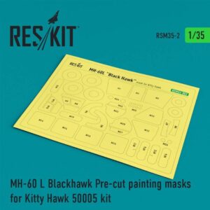 MH-60L "Blackhawk" Pre-cut painting masks for KittyHawk 50005 kit (1/35)