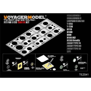 Modern AFV Road Wheels Stenciling templates ver 1 (For TAMIYA) - VOYAGER MODELS