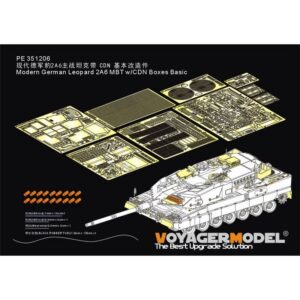 Modern German Leopard 2A6 MBT w/CDN Boxes Basic (RFM 5076) - VOYAGER MODELS