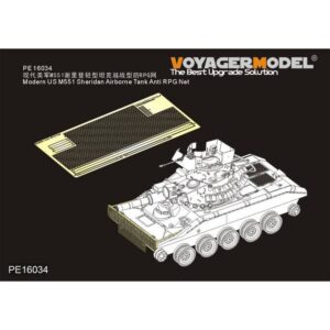 Modern US M551 Sheridan Airborne Tank Anti RPG Net (TAMIYA 56043) - VOYAGER MODELS
