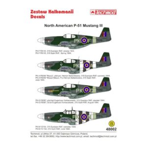 North American P-51 Mustang III decals - 1/48 Part 1