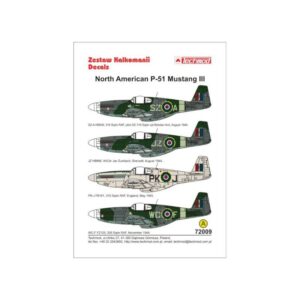 North American P-51 Mustang III decals - 1/72 Part 1