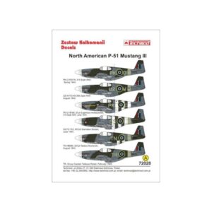 North American P-51 Mustang III decals - 1/72 Part 3