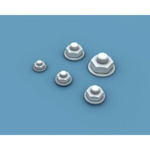 Nuts & Washers Type 1 / 0.6mm-1.2mm 200 pcs