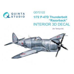 P-47D Thunderbolt Razorback 3D-Printed & coloured Interior on decal paper (Tamiya) - 1/72