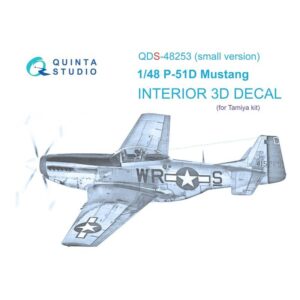 P-51D 3D-Printed & coloured Interior on decal paper (Tamiya) (small version) - 1/48