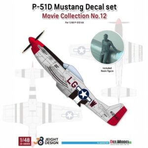 P-51D Mustang Decal / PE set w/ 1 figure  Movie Collection No.12 (for Tamiya, Etc kit)