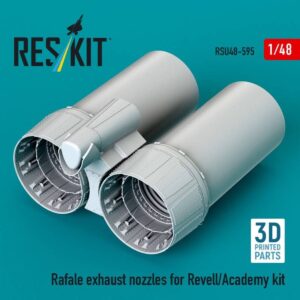 Rafale exhaust nozzles for Revell/Academy kit (3D Printed) (1/48)