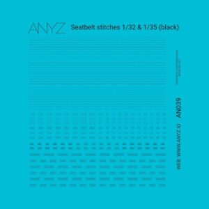 Seatbelt stitches 1/32 & 1/35 (black)