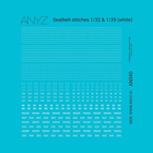 Seatbelt stitches 1/32 & 1/35 (white)