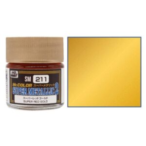 SM-211 Mr. Color Super Metallic Colors II (10 ml) - Red Gold