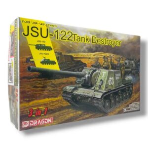 Soviet Tank Destroyer JSU-122 and German Panzerjager (3 in 1) - 4 figures