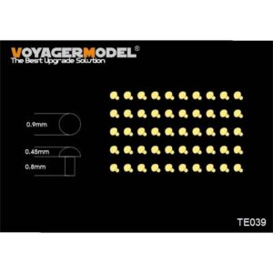 Turned metal bolts pattern 4 (M 0.4 X 0.6) 50pcs (For All) - VOYAGER MODELS