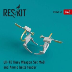 UH-1D Huey Weapon Set M60 and Ammo belts feader (1/48)