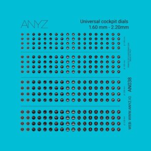 Universal cockpit dials 1.60 mm - 2.20mm