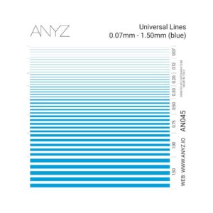 Universal Lines 0.07mm - 1.50mm (blue)