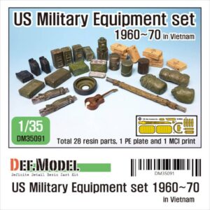 US '60 and '70era US Military Equipment set (for 1/35 tank/ vehicles kit)