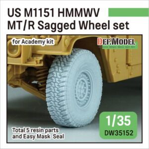 US M1151 HMMWV MT/R Sagged Wheel set (for Academy 1/35 M1151)