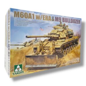 U.S. Main Battle Tank M60A1 with ERA and M9 Bulldozer