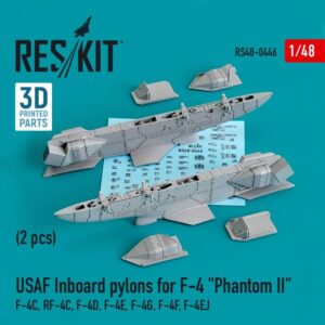 USAF Inboard pylons for F-4 "Phantom II" (2 pcs) (F-4С, RF-4С, F-4D, F-4Е, F-4G, F-4F, F-4EJ) (3D Printed) (1/48)