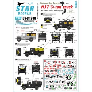 Vietnam Gun Trucks Part  7. M37 3/4-ton trucks M37 3/4-ton truck + machine guns