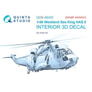 Westland Sea King HAS.5 3D-Printed & coloured Interior on decal paper (Airfix) (Small version) - 1/48