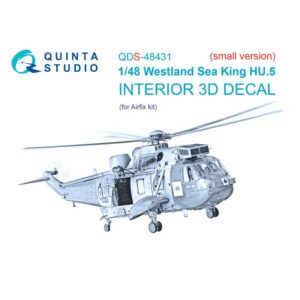 Westland Sea King HU.5 3D-Printed & coloured Interior on decal paper (Airfix) (Small version) - 1/48