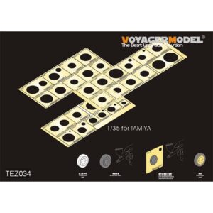 WWII AFV Road Wheels Stenciling Templates (For TAMIYA) - VOYAGER MODELS