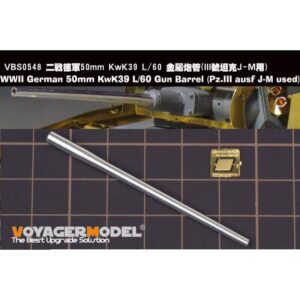 WWII German 50mm KwK39 L/60 Gun Barrel (Pz.III used) (For TAKOM) - VOYAGER MODELS