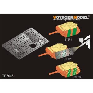 WWII German AFV Disc pattern camouflage masking stencil (For All) - VOYAGER MODELS