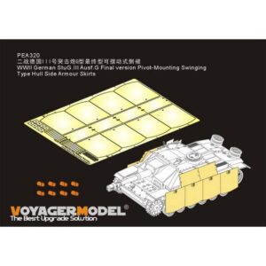 WWII German StuG.III Ausf.G Final version Pivot-Mounting Swinging Type Hull Side Armour Skirts (For DRAGON) - VOYAGER MODELS