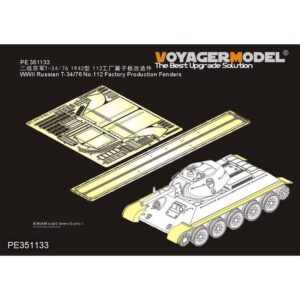 WWII Russian T-34/76 No.112 Factory Production Fenders (For Border BT-009) - VOYAGER MODELS