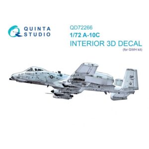 A-10C 3D-Printed & coloured Interior on decal paper (GWH)