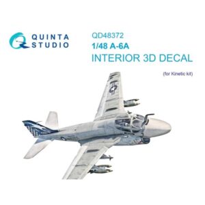 A-6A 3D-Printed & coloured Interior on decal paper (Kinetic)