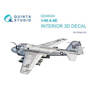 A-6E 3D-Printed & coloured Interior on decal paper (Kinetic)