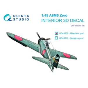 A6M5 Zero (Mitsubishi Production) 3D-Printed & coloured Interior on decal paper (Eduard)