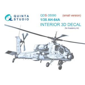 AH-64A 3D-Printed & coloured Interior on decal paper (Academy) (Small version)